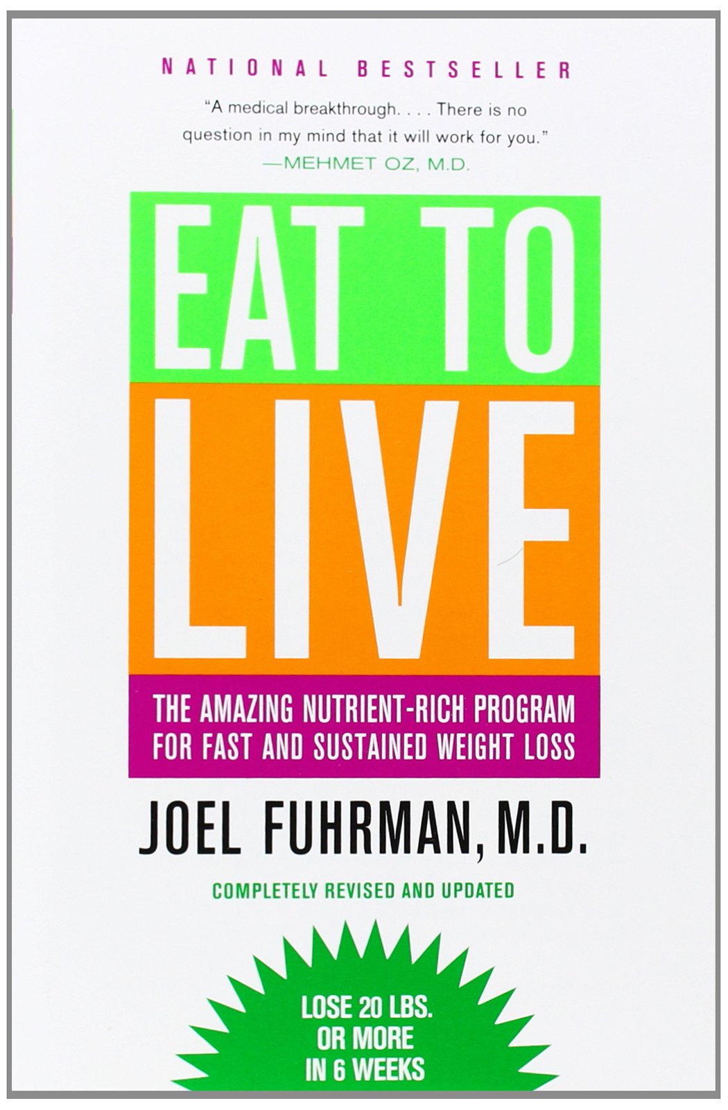 Eat to Live.  The Amazing Nutrient-Rich Program for Fast and Sustained Weight Loss